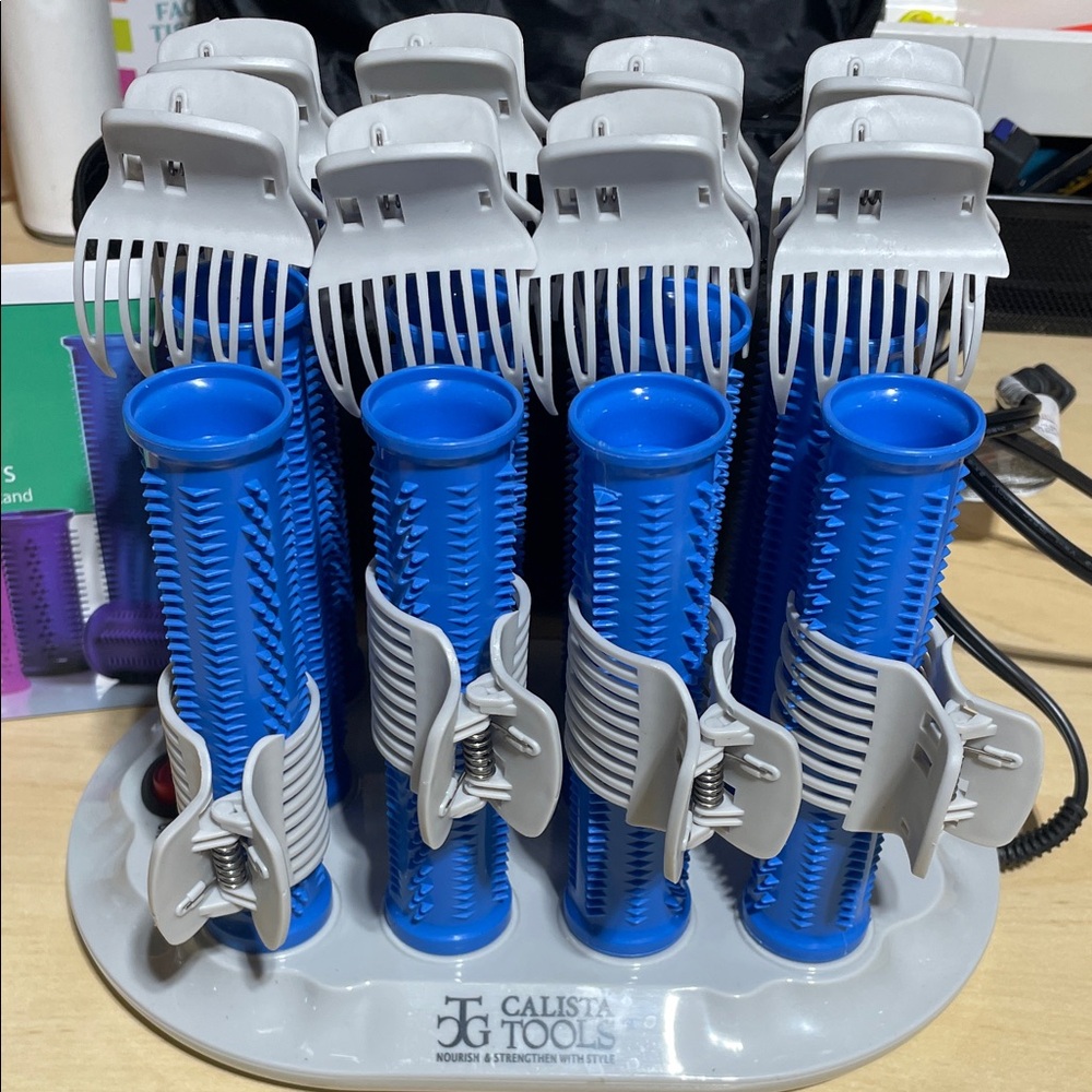 Calista Tools Blue Hair Rollers Set